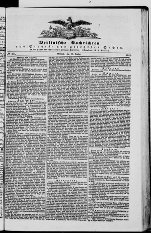 Berlinische Nachrichten von Staats- und gelehrten Sachen vom 19.10.1842