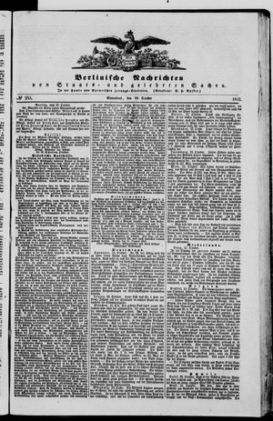 Berlinische Nachrichten von Staats- und gelehrten Sachen vom 29.10.1842