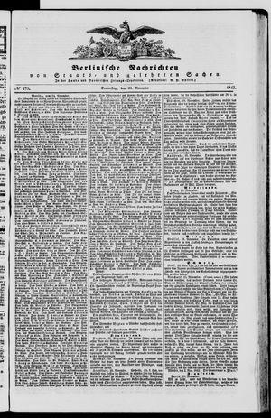 Berlinische Nachrichten von Staats- und gelehrten Sachen vom 24.11.1842
