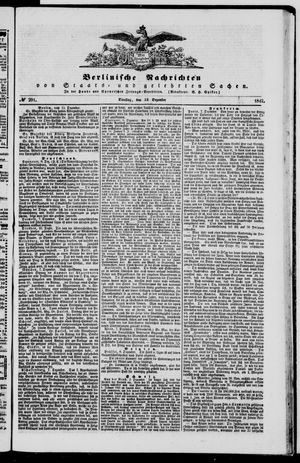 Berlinische Nachrichten von Staats- und gelehrten Sachen vom 13.12.1842