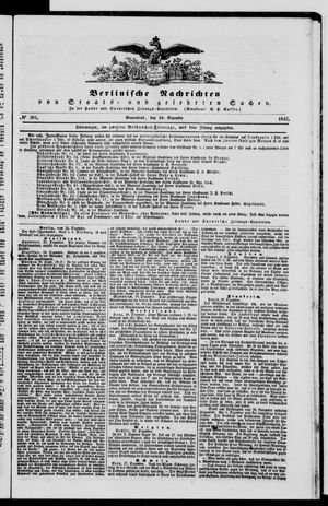 Berlinische Nachrichten von Staats- und gelehrten Sachen vom 24.12.1842