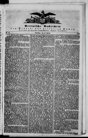 Berlinische Nachrichten von Staats- und gelehrten Sachen vom 16.02.1843