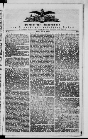 Berlinische Nachrichten von Staats- und gelehrten Sachen vom 20.02.1843