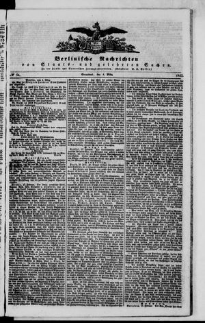Berlinische Nachrichten von Staats- und gelehrten Sachen on Mar 4, 1843