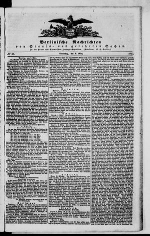 Berlinische Nachrichten von Staats- und gelehrten Sachen vom 09.03.1843