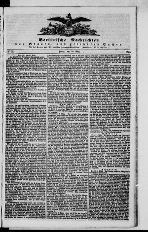 Berlinische Nachrichten von Staats- und gelehrten Sachen vom 10.03.1843