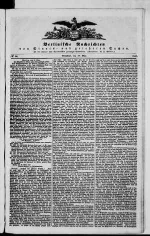 Berlinische Nachrichten von Staats- und gelehrten Sachen vom 18.03.1843