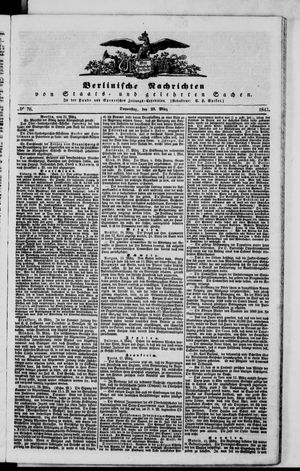 Berlinische Nachrichten von Staats- und gelehrten Sachen vom 23.03.1843