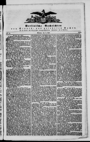 Berlinische Nachrichten von Staats- und gelehrten Sachen vom 05.04.1843