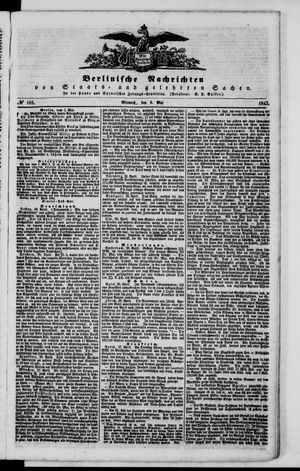 Berlinische Nachrichten von Staats- und gelehrten Sachen vom 03.05.1843