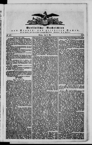 Berlinische Nachrichten von Staats- und gelehrten Sachen vom 08.05.1843