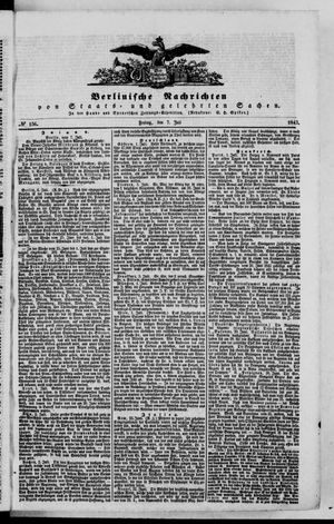 Berlinische Nachrichten von Staats- und gelehrten Sachen vom 07.07.1843