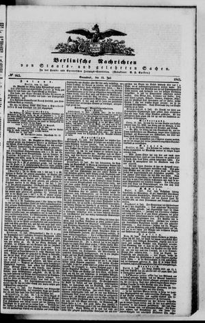 Berlinische Nachrichten von Staats- und gelehrten Sachen on Jul 15, 1843