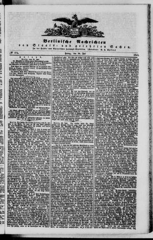 Berlinische Nachrichten von Staats- und gelehrten Sachen vom 28.07.1843