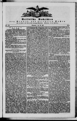 Berlinische Nachrichten von Staats- und gelehrten Sachen vom 29.07.1843