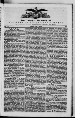 Berlinische Nachrichten von Staats- und gelehrten Sachen vom 03.08.1843