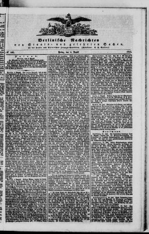 Berlinische Nachrichten von Staats- und gelehrten Sachen vom 04.08.1843