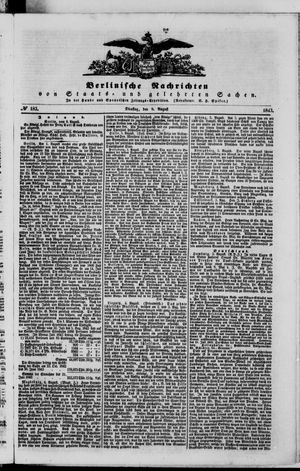 Berlinische Nachrichten von Staats- und gelehrten Sachen vom 08.08.1843