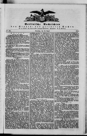 Berlinische Nachrichten von Staats- und gelehrten Sachen vom 10.08.1843