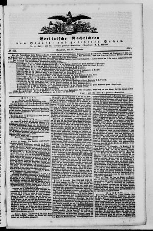 Berlinische Nachrichten von Staats- und gelehrten Sachen vom 23.09.1843
