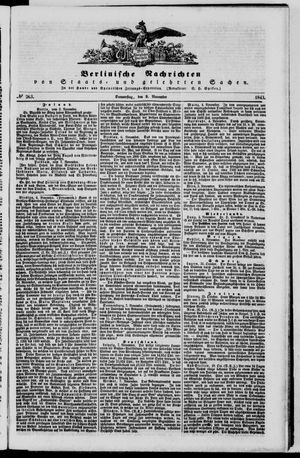 Berlinische Nachrichten von Staats- und gelehrten Sachen vom 09.11.1843