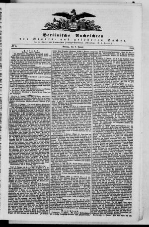 Berlinische Nachrichten von Staats- und gelehrten Sachen on Jan 8, 1844