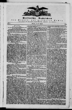 Berlinische Nachrichten von Staats- und gelehrten Sachen vom 10.01.1844