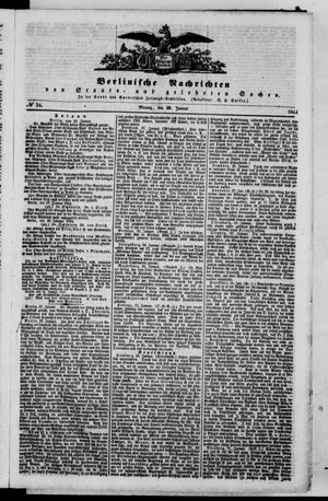 Berlinische Nachrichten von Staats- und gelehrten Sachen vom 29.01.1844