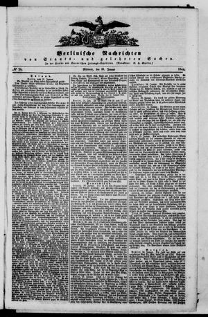 Berlinische Nachrichten von Staats- und gelehrten Sachen vom 31.01.1844