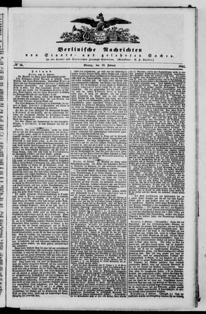 Berlinische Nachrichten von Staats- und gelehrten Sachen vom 12.02.1844