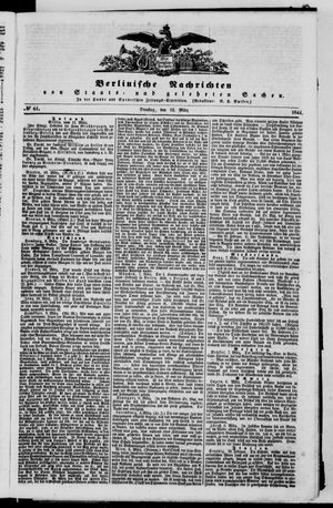 Berlinische Nachrichten von Staats- und gelehrten Sachen vom 12.03.1844
