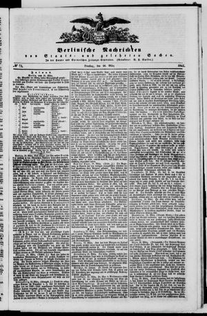 Berlinische Nachrichten von Staats- und gelehrten Sachen vom 26.03.1844