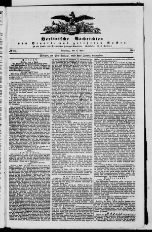 Berlinische Nachrichten von Staats- und gelehrten Sachen vom 04.04.1844