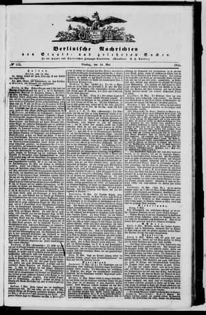 Berlinische Nachrichten von Staats- und gelehrten Sachen vom 14.05.1844