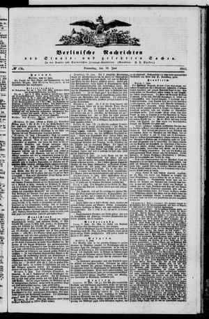 Berlinische Nachrichten von Staats- und gelehrten Sachen vom 13.06.1844