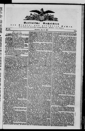 Berlinische Nachrichten von Staats- und gelehrten Sachen on Jun 15, 1844