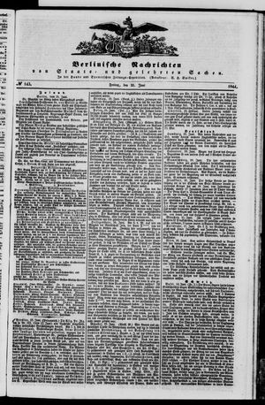 Berlinische Nachrichten von Staats- und gelehrten Sachen vom 21.06.1844