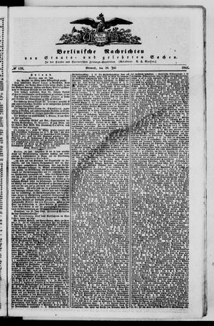 Berlinische Nachrichten von Staats- und gelehrten Sachen vom 10.07.1844