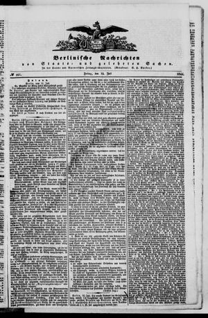 Berlinische Nachrichten von Staats- und gelehrten Sachen vom 12.07.1844