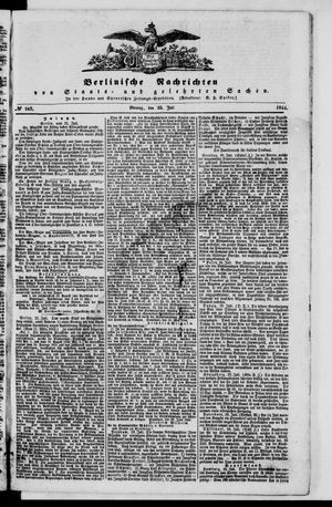 Berlinische Nachrichten von Staats- und gelehrten Sachen vom 22.07.1844
