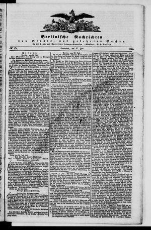 Berlinische Nachrichten von Staats- und gelehrten Sachen vom 27.07.1844