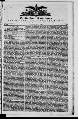 Berlinische Nachrichten von Staats- und gelehrten Sachen on Aug 10, 1844