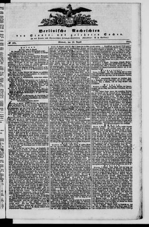 Berlinische Nachrichten von Staats- und gelehrten Sachen vom 14.08.1844