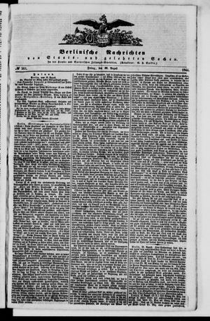 Berlinische Nachrichten von Staats- und gelehrten Sachen vom 30.08.1844