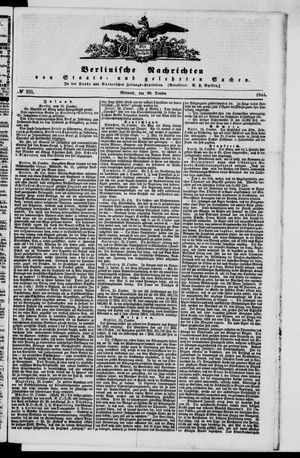 Berlinische Nachrichten von Staats- und gelehrten Sachen on Oct 30, 1844
