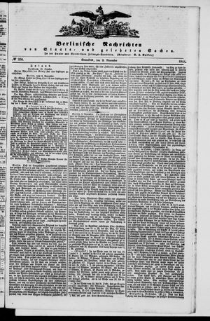 Berlinische Nachrichten von Staats- und gelehrten Sachen on Nov 2, 1844