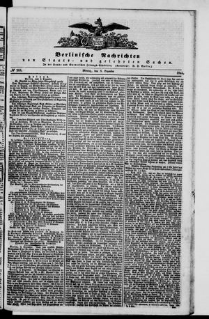 Berlinische Nachrichten von Staats- und gelehrten Sachen on Dec 2, 1844