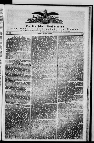 Berlinische Nachrichten von Staats- und gelehrten Sachen vom 16.12.1844