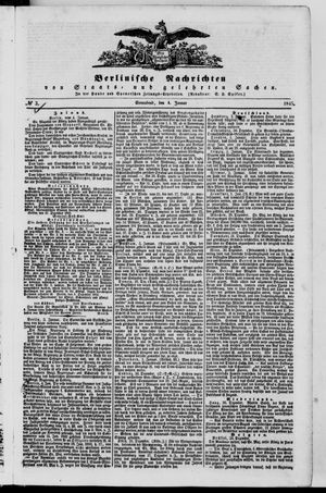 Berlinische Nachrichten von Staats- und gelehrten Sachen vom 04.01.1845