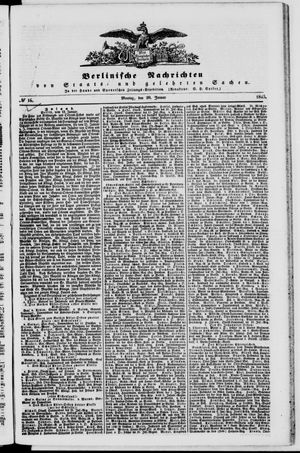 Berlinische Nachrichten von Staats- und gelehrten Sachen vom 20.01.1845